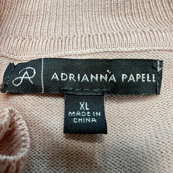 Adrianna Papell Soft Pink Blouse with Sheer Sleeves - Picture 4 of 6